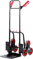 Folding and Height-Adjustable Sack Truck Made of Steel with 3-Wheel System as Stair Sack Truck, Wheeler or Wooden Transport Trolley