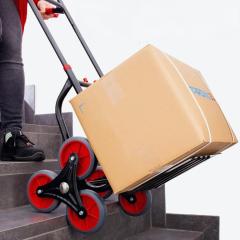 Folding and Height-Adjustable Sack Truck Made of Steel with 3-Wheel System as Stair Sack Truck, Wheeler or Wooden Transport Trolley
