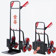 Folding and Height-Adjustable Sack Truck Made of Steel with 3-Wheel System as Stair Sack Truck, Wheeler or Wooden Transport Trolley
