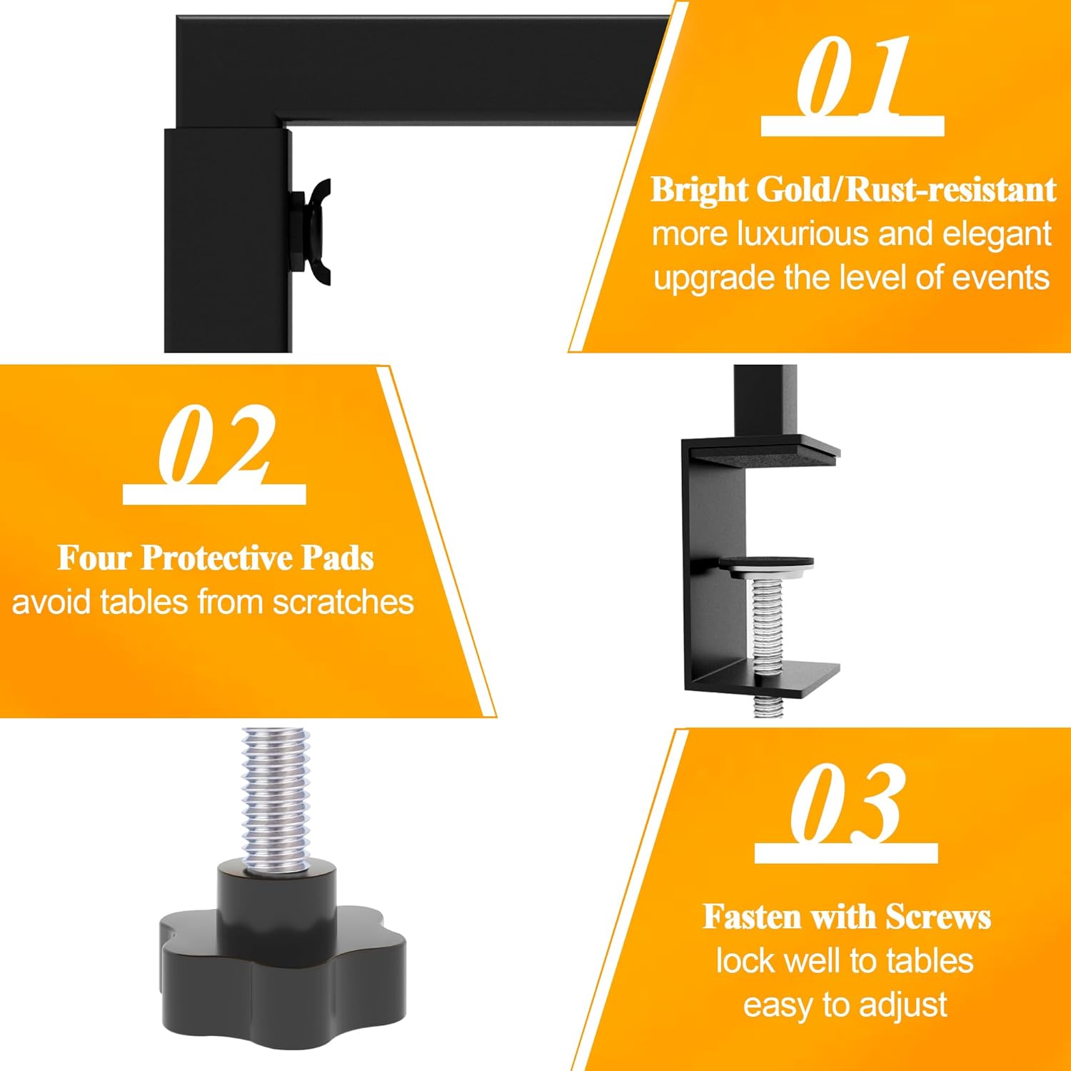 Over The Table Rod Stand Decorative table stand Height Adjustable Metal Table Hanging Decor Rod for Party Wedding Anniversary Christmas Decoration