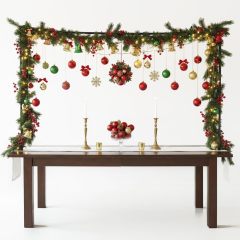 Height Adjustable Decorative table stand with Clamps for Party Wedding Christmas Decoration