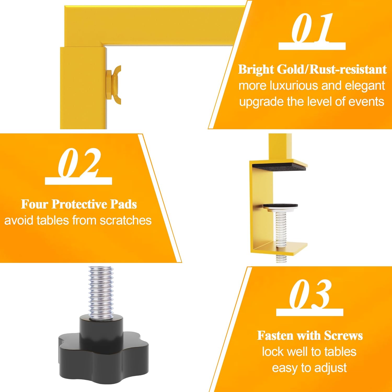 Decorative table stand Height Adjustable Metal Table Hanging Decor Rod for Party Wedding Anniversary Christmas Decoration