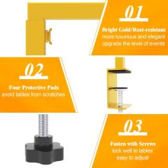 Decorative table stand Height Adjustable Metal Table Hanging Decor Rod for Party Wedding Anniversary Christmas Decoration