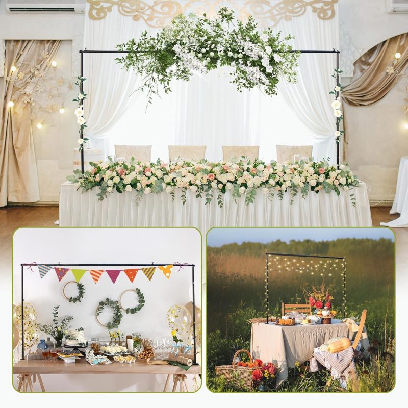 Height Adjustable Decorative table stand with Clamps for Party Wedding Christmas Decoration