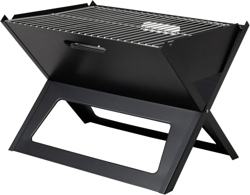 Camping Campfire Grill Foldable Barbecue Grill Mini Tabletop Grill for Outdoor Camping Patio and Picnic