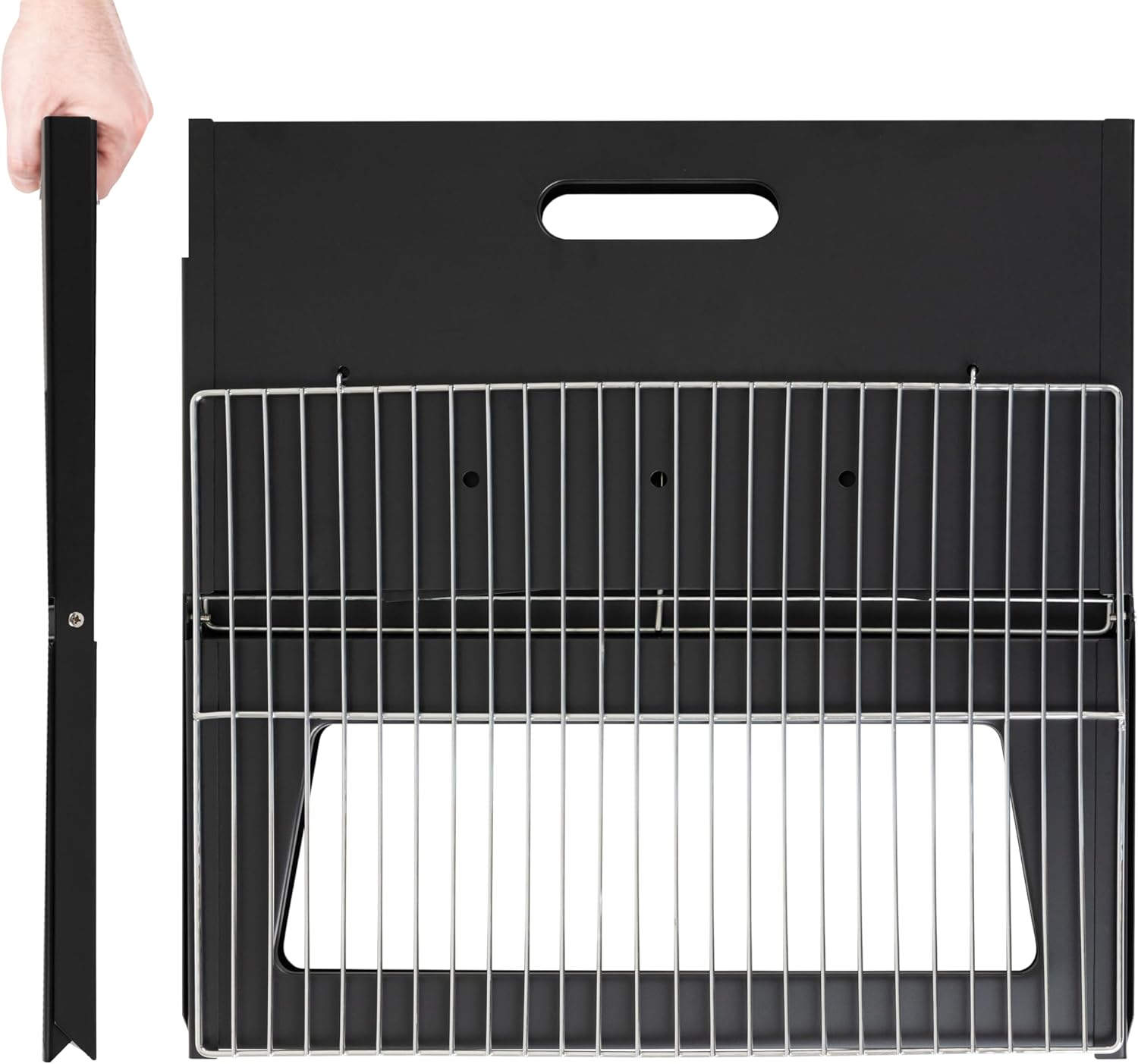 Camping Campfire Grill Foldable Barbecue Grill Mini Tabletop Grill for Outdoor Camping Patio and Picnic