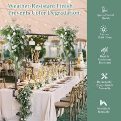 Height Adjustable Over The Table Rod Stand with Clamps for Party Wedding Christmas Decoration