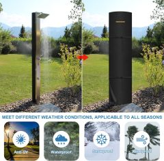 Outdoor Shower Cover Solar Shower Cover Waterproof Windproof UV Protection Outdoor Shower Cover for Garden Shower Pool Shower