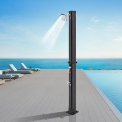 Camping Shower Solar Shower Column Foot Shower Rain Shower Head and Tap Garden Shower with Water Tank For Outdoor Use