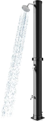 Camping Shower Solar Shower Column Foot Shower Rain Shower Head and Tap Garden Shower with Water Tank For Outdoor Use