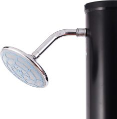 Solar Shower Column Foot Shower Rain Shower Head and Tap Garden Shower with Water Tank For Outdoor Use
