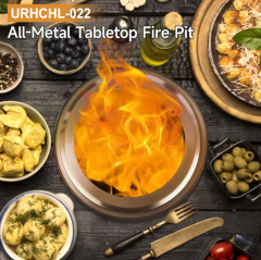 Table Fire Pit Wood Pellet Table Top Firepit with Stand Made of Stainless Steel Camping Portable Fire Pit for Outdoor Use