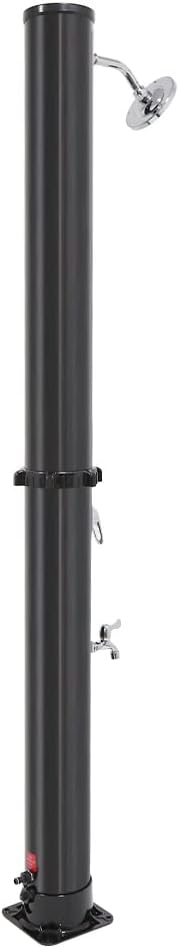 Solar Shower Column Garden Shower with Water Tank Foot Shower Rain Shower Head and Tap For Outdoor Use