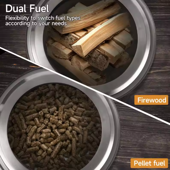 Table Fire Pit Wood Pellet Table Top Firepit with Stand Made of Stainless Steel Camping Portable Fire Pit for Outdoor Use