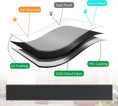 Solar Shower Column Cover Waterproof Windproof UV Protection Outdoor Shower Cover for Garden Shower Pool Shower