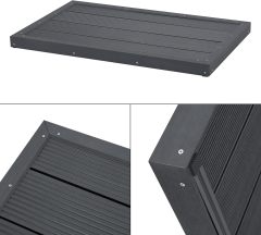 Floor Element for Solar Shower Garden Shower Base Non-Slip Underlay WPC Base Plate for Outdoor Shower