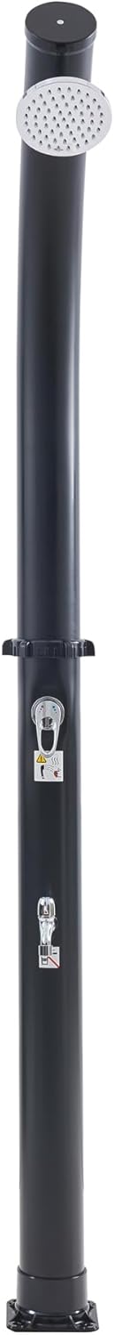 Garden Shower Solar Shower Column with Water Tank Foot Shower Rain Shower Head and Tap For Outdoor Use
