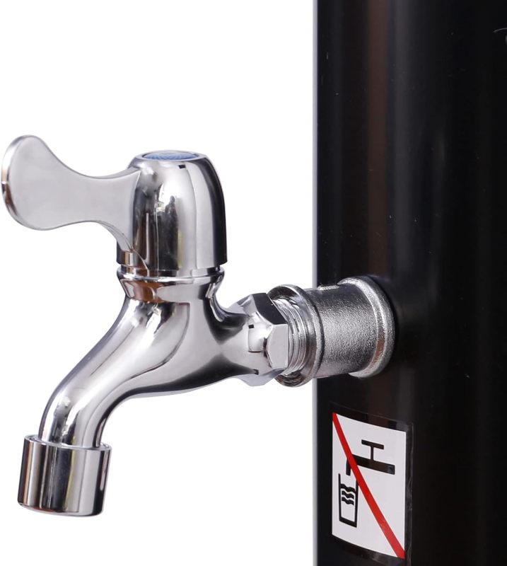 Solar Shower Column Foot Shower Rain Shower Head and Tap Garden Shower with Water Tank For Outdoor Use