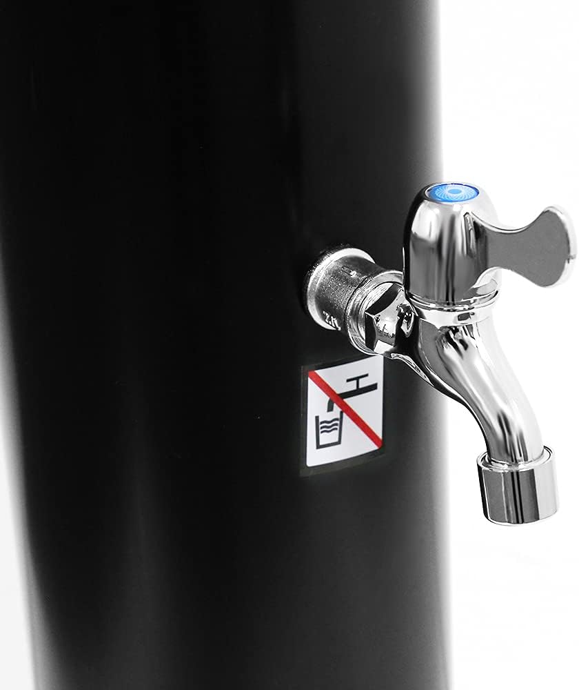 Solar Shower Column Garden Shower with Water Tank Foot Shower Rain Shower Head and Tap For Outdoor Use