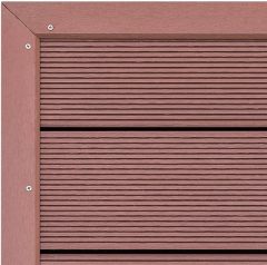 Brown Garden Shower Base Floor Element for Solar Shower Non-Slip Underlay WPC Base Plate for Outdoor Shower