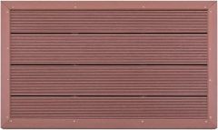 Brown Garden Shower Base Floor Element for Solar Shower Non-Slip Underlay WPC Base Plate for Outdoor Shower