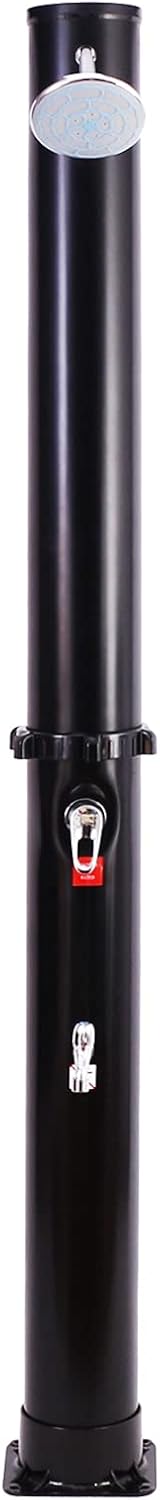 Solar Shower Column Foot Shower Rain Shower Head and Tap Garden Shower with Water Tank For Outdoor Use