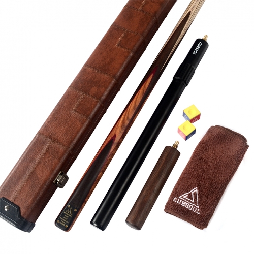 CUESOUL D412 Deluxe Package of Handcraft 57inch One Piece Snooker Cue