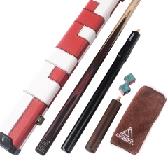 CUESOUL D411 Deluxe Package of Handcraft 57inch one piece Snooker Cue