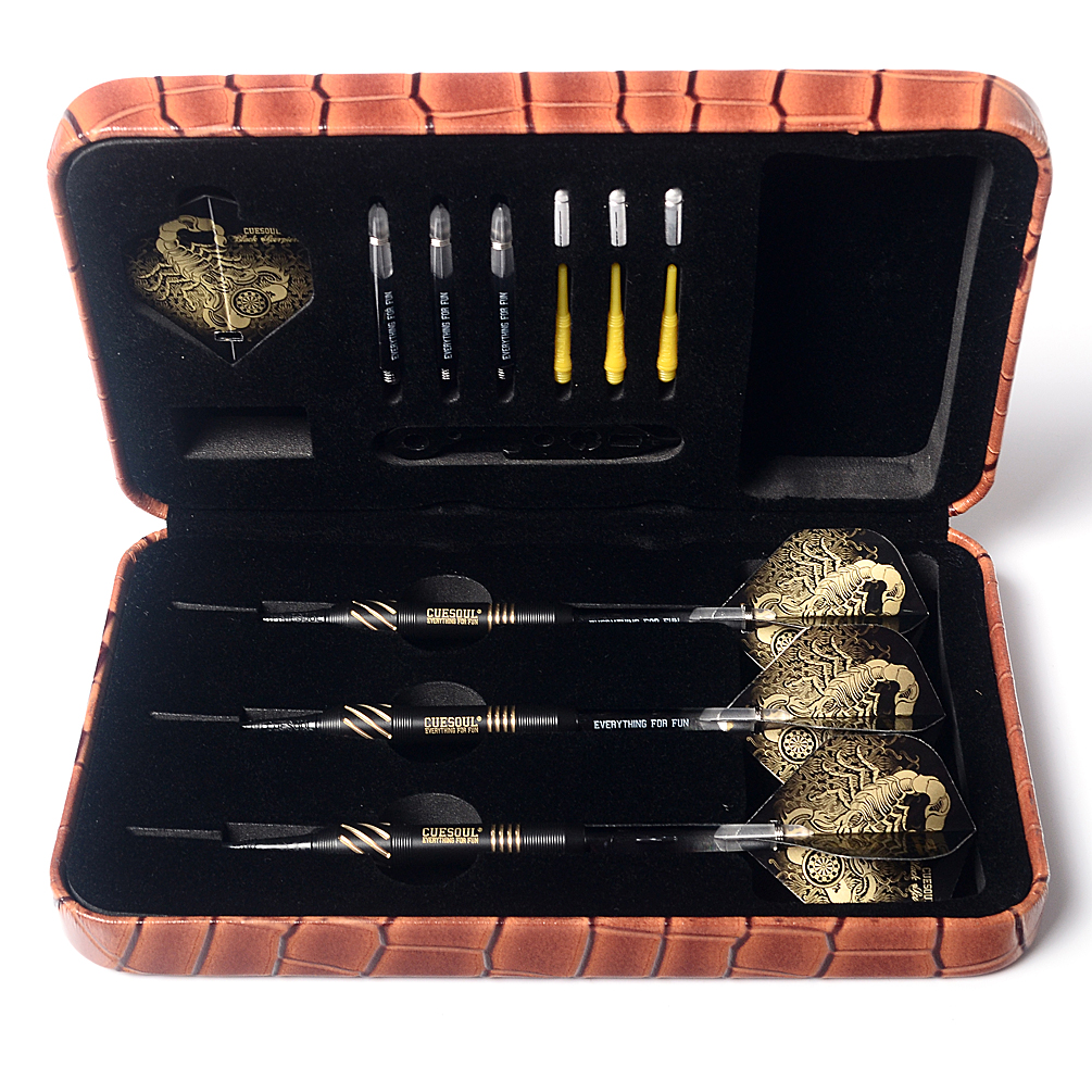CUESOUL Freccette Black Scorpion Punta Morbida - Set Deluxe 16g Con Custodia Di Lusso - Foto 7