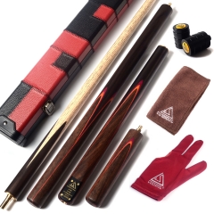 CUESOUL D415  57" Handcraft 3/4 Jointed Rosewood Snooker Cue with Extra 50cm Rosewood Cue Extension