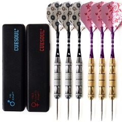 CUESOUL 6 pcs Casais Package Mr.Right & Mrs. sempre direito Aço Dica Darts