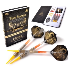 CUESOUL BLACK SCORPION 18g Conjunto de dardo com ponta macia de tungstênio, cano com acabamento revestido de titânio