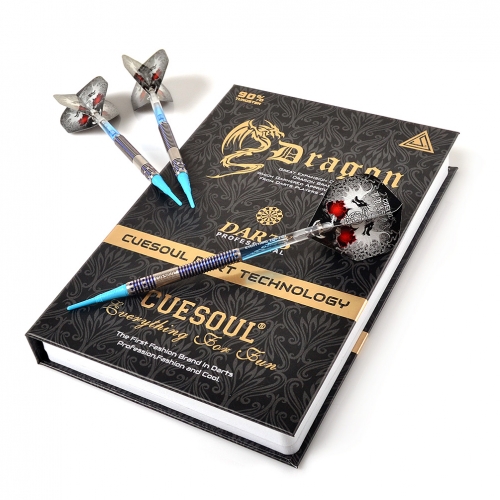 CUESOUL Dragon 90% tungsten 18g Soft Tip Darts Set,Barrel with