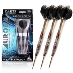 CUESOUL AURORA 21/23g/25g Steel Tip Tungsten Dart Set with Brown Titanium Nitride Coating