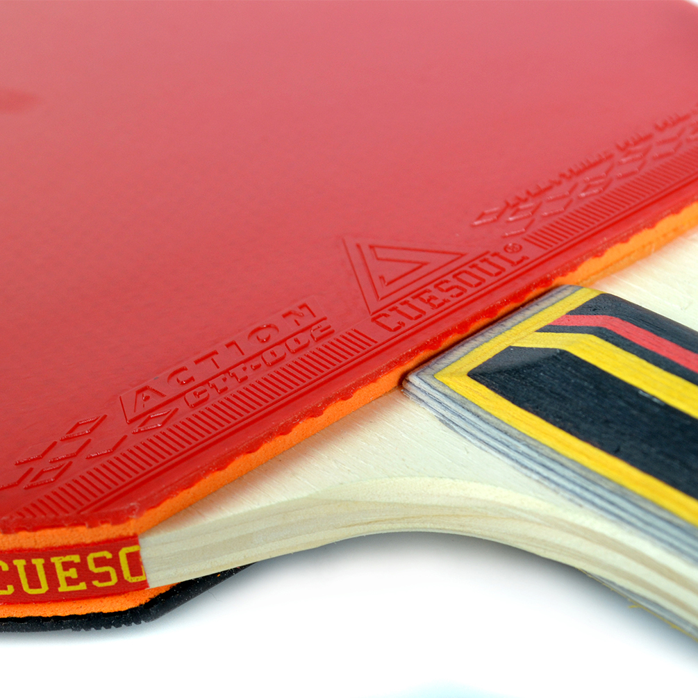 CUESOUL Shakehand (Long Handle) Table Tennis Racket,Table Tennis