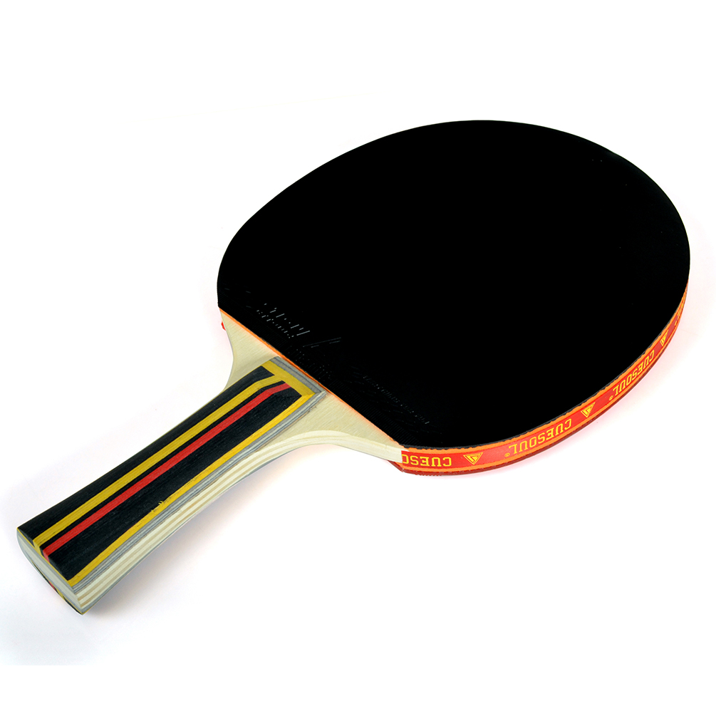 CUESOUL Shakehand (Long Handle) Table Tennis Racket,Table Tennis