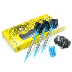 CUESOUL GLORY 85% Tungsten 16g Soft Tip Dart Set with Blue Line