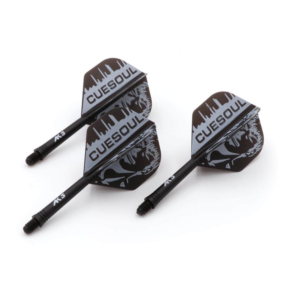 CUESOUL Integrated Dart Shaft and Flights Medium,Set of 3