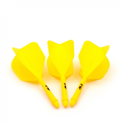 CUESOUL ROST Integrated Dart Shaft & Flight Combo - Medium (28mm) Slim Shape, Set Of 3, Assorted Colors