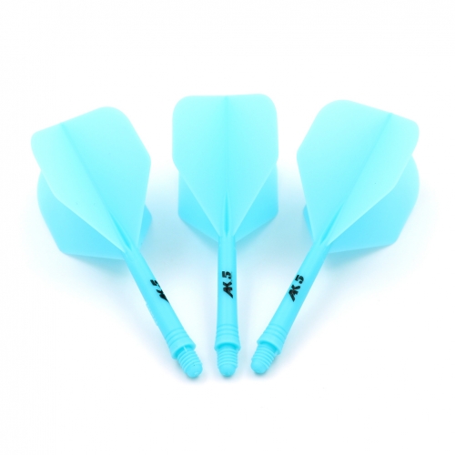 GOTOTOP Arbres de fléchettes et ailettes 3 Pcs 2BA Intégrés Transparent  Dart Shaft and Flights Forme Standard Anti Break(rouge )