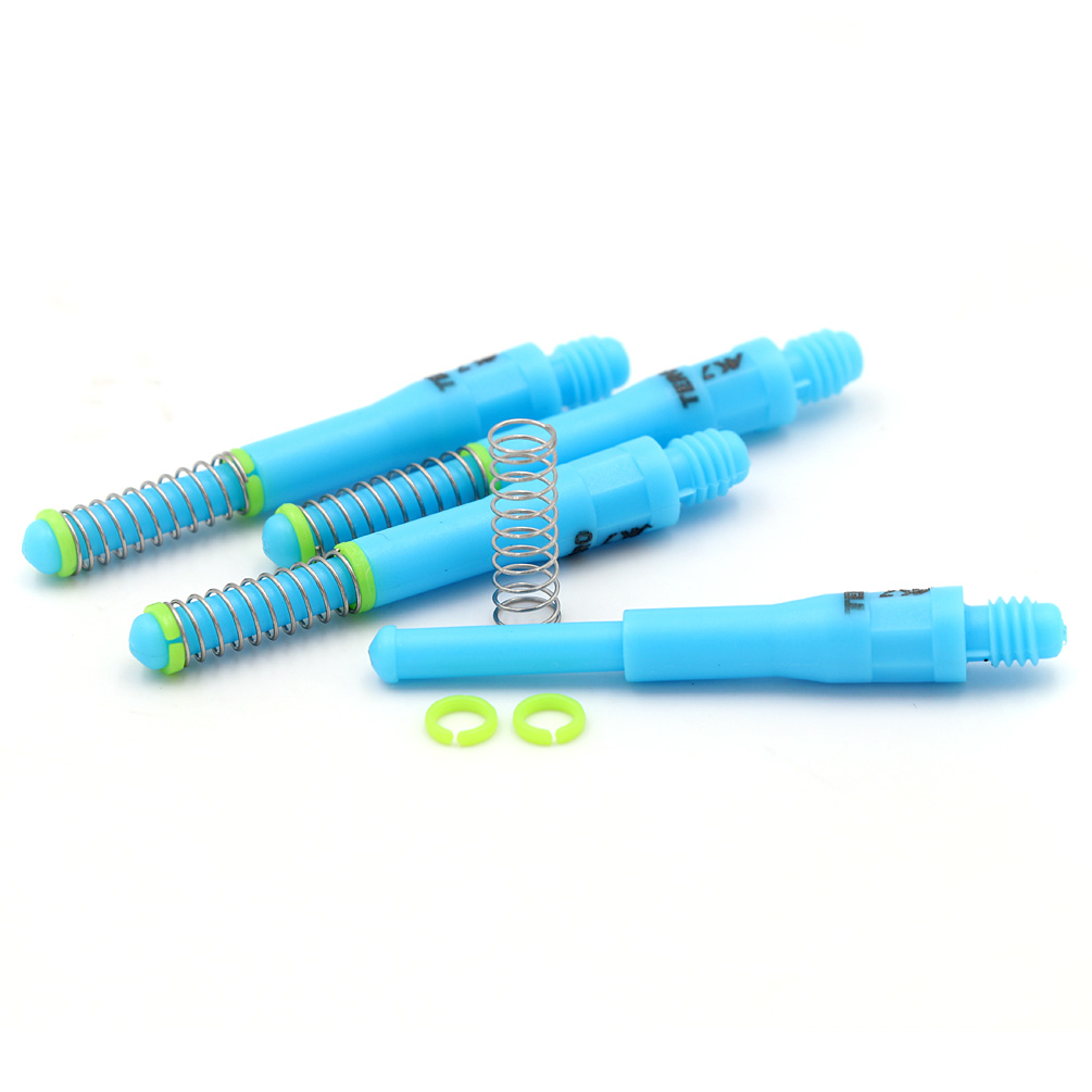 Cuesoul Aste Per Freccette Tero Flights - Blu, 32 Mm, Fissaggio Unico A Molla Per Piume Cuesoul (4 Pezzi)
