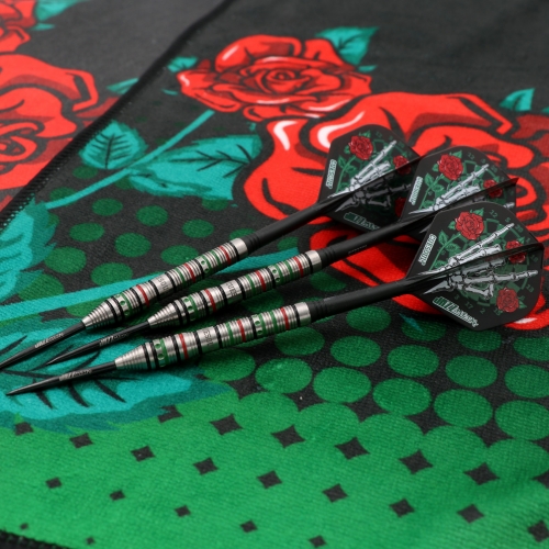 CUESOUL JAZZ-METAL 21/23/25g Steel Tip 90% Tungsten Dart Set with  Integrated ROST Flights,Front Loaded