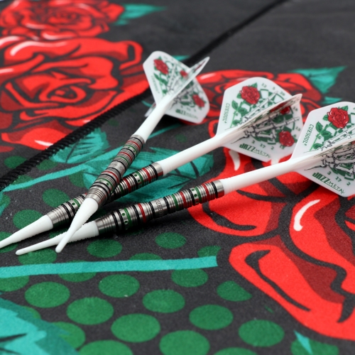 CUESOUL JAZZ-METAL 19g Soft Tip 90% Tungsten Dart Set with Integrated ROST  Flights,Font Loaded Shape