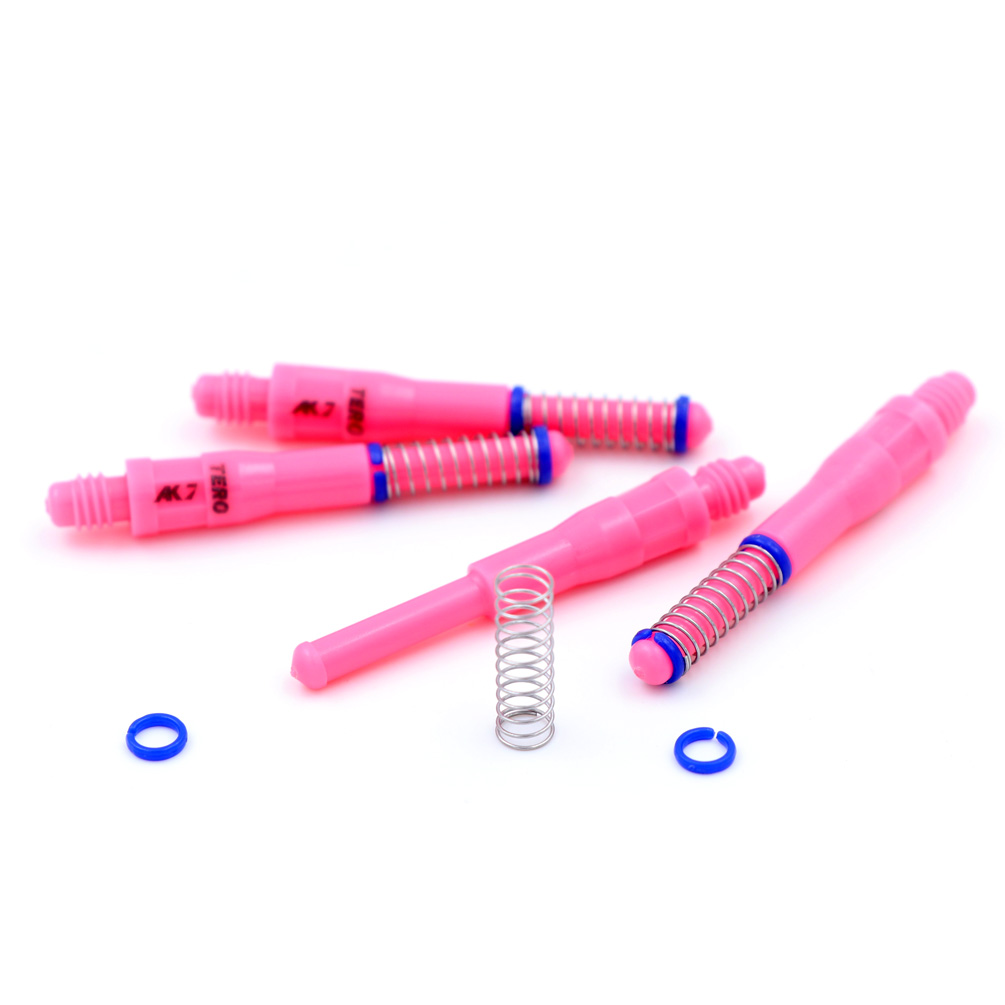 CUESOUL TERO AK7 Carbon Dart Shafts - Set Of 3, Built-in Spring Telescopic & Rotating, For Soft/Steel Tip Darts