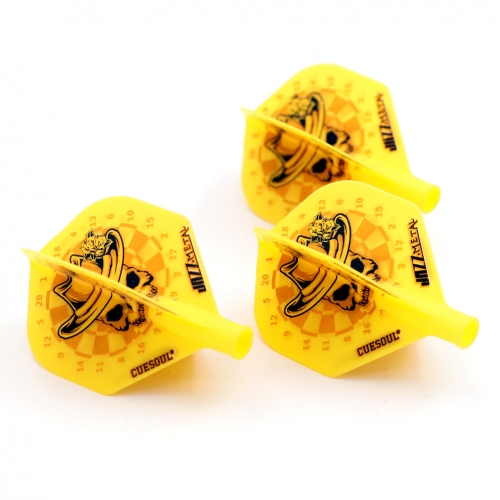 海外輸入品 ダーツ フライト CUESOUL TERO AK4 Yellow Dart Flights