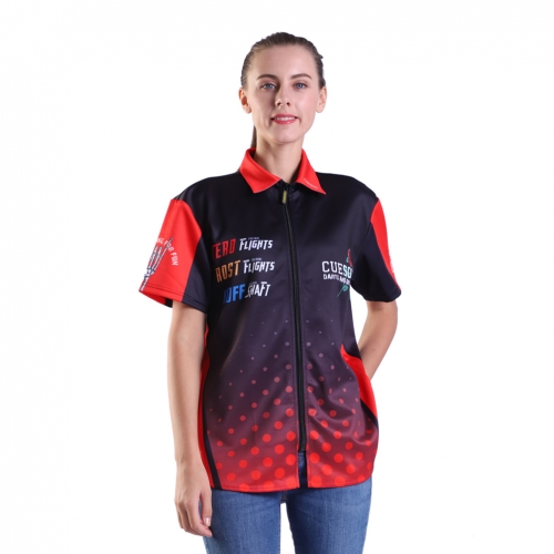 Camisa de dardos transpirable CUESOUL puede personalizarse para equipos Dart Shirt-Loose