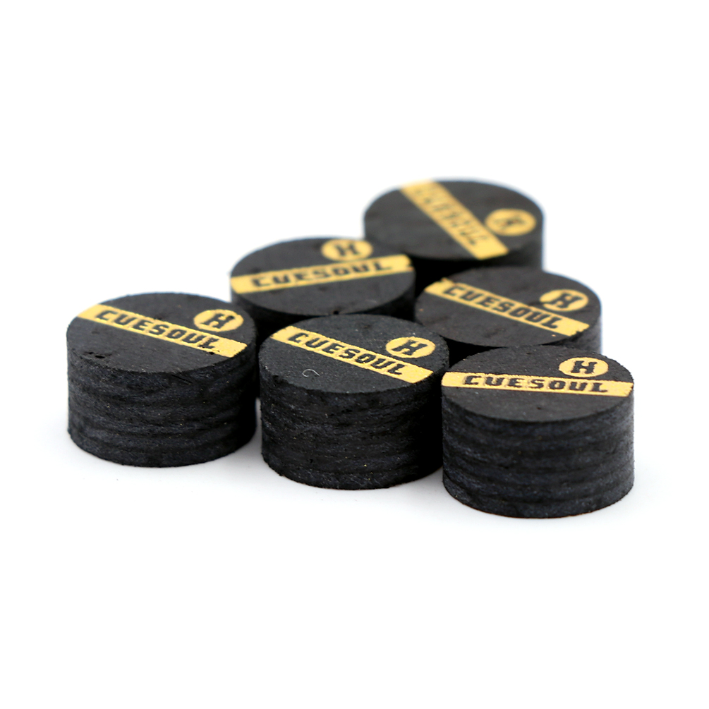 CUESOUL 6pcs/set Japanese Pigskin 10mm 6 Layer S/M/H Snooker Cue Tips