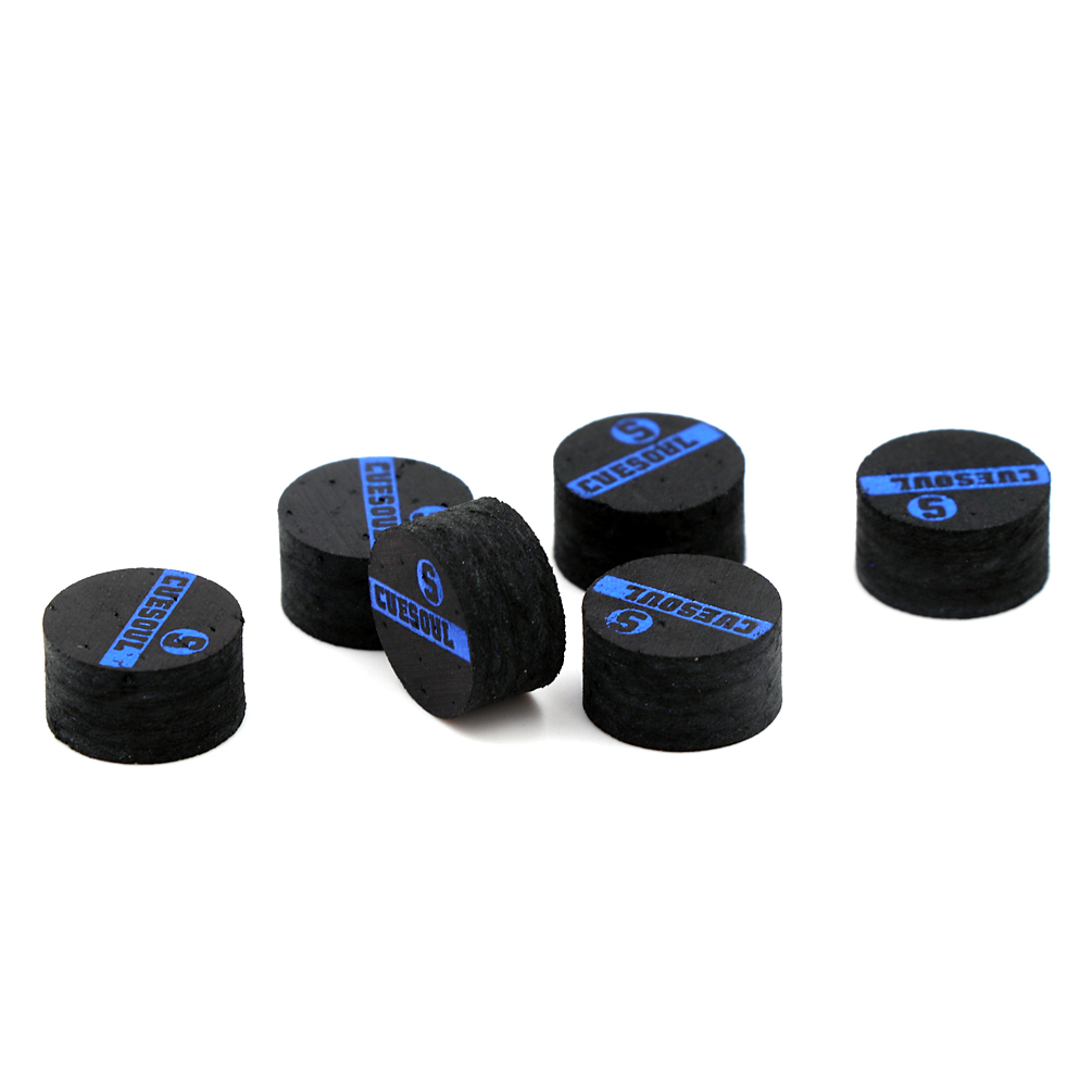 CUESOUL 6pcs/set Japanese Pigskin 10mm 6 Layer S/M/H Snooker Cue Tips