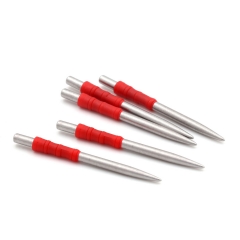 CUESOUL TOUCH POINT I Replacement Dart Steel Point Red,Steel Tips,Pack of 5pcs