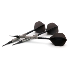 CUESOUL DAZZLING 20g Soft Tip 90% Wolfram Dart Set Mattierte Oberfläche mit ROST Flügen